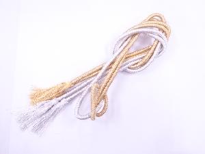 リサイクル　和装小物　帯締め　礼装用　金銀糸　正絹　手組　洋角組